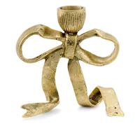 Riley Ribbon brass candleholder Gold one size