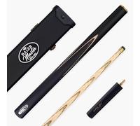 Riley RONNIE O'SULLIVAN Endorsed Limited Edition Ash Snooker and English Pool Cue 9.5mm Leather Tip - 57 Inch, 17-19oz, with Baize Master Hard Cue Case (ROS 3-9 with Baize Master Hard Case)