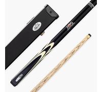 Riley RONNIE O'SULLIVAN Endorsed Limited Edition Ash Snooker and English Pool Cue 9.5mm Leather Tip - 57 Inch, 17-19oz (ROS-40E with Baize Master Hard Case)