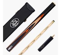 Riley RONNIE O'SULLIVAN Endorsed Limited Edition Ash Snooker and English Pool Cue 9.5mm Leather Tip - 57 Inch, 17-19oz, with Baize Master Hard Cue Case (ROS 3-8 with Baize Master Hard Case)