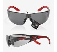 Riley Stream Safety Glasses for Work with Anti Fog Scratch Resistant Wrap-Around Lenses and Non-Slip Grips, UV Protection. Eye Protection Cycling and Squash Glasses EN166 Certified (Grey)