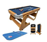 Riley Supersize 6ft 6in Folding Pool Table with Table Tennis