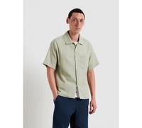 Riley Textured Short Sleeve Shirt In Green Shade