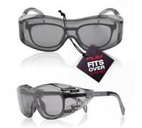 Riley Tilla Safety Glasses Over Glasses - Adjustable Over-Spectacle Eye Protection - Anti-Fog Polycarbonate Lens, Impact Resistant, UV400, Scratch & Moisture Repellent, EN 166, CE & UKCA Marked