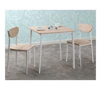 Seconique Riley Small Dining Set In Light Oak Effect Veneer