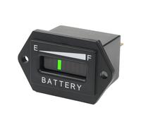 RileyFine Battery Voltage Indicator, Capacity Monitor Gauge for Lead Acid Battery, Waterproof Voltmeter Tester with Alarm Function, Suitable to Golf Cart Boat Forklift UTV Car (S-12/24v)