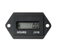 RileyFine Digital Hour Meter Resttable Hour Gauge for Small Engine Snowmobile Auto Boat Lawn Tractor Pump Air Compressor Marine Truck Vehicle Automotive Mower Generator,No Clicking (L-AC86-230V)