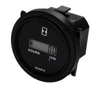 RileyFine HM005 Snap in LCD Hour Meter, TOT Hours, Memory and Reset, No Batteries Required for Generators, Lawn Mowers, Motorcycles, ATV's and other gasoline powered equipment. (DC 4.5-90V)