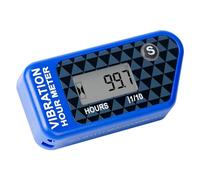 RileyFine Wireless Vibration Hour Meter Resettable Digital Maintenance Timer, User Shutdown for Lawn Mower Chainsaw Dirt Bike Motorcycle Marine Pressure Washer, Waterproof Design (blue)