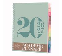 Rileys 2026-2027 Typographic Academic Planner, 20x15cm (Green)