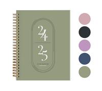 Rileys & Co 2023-2024 18-Month Academic Weekly Planner - Academic Weekly & Monthly Agenda Planner, Flexible Cover, Notes Pages, Twin-Wire Binding (15 x 21 cm)