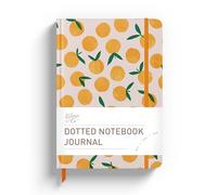 Rileys & Co Dotted Journal Notebook, 8x6 Inches, 240 Pages (Orange)
