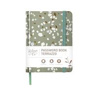 Rileys & Co. Elegance Password Book | Alphabetical Tabs, Password Organizer, Secure Internet & Website Login Keeper, Username Storage | Stylish and Durable (Terrazzo, Green, 15.2 x 11.4 cm)