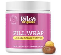 Riley's Pill Wrap for Dogs - Delicious Cheese & Bacon Flavored Pill Paste for Dogs - Wrap Pills, Capsules, Tablets in a Pocket or Pouch to Mask The Taste & Make Medicating Easy - 8 oz