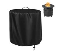 Rilime Fire Pit Cover,30 x 25 Inch Round Propane Firepit Cover for BALI OUTDOORS,Outside Gas Propane Fire Pit Cover Round Fire Pit Column