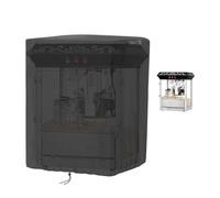 Rilime Popcorn Machine Cart Cover - Waterproof 420D, Dustproof, Windproof Drawstring, Black, 21"L x 18"W x 25"H