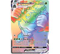 Rillaboom VMAX 193/192 Secret Rare Pokemon Card (SWSH Rebel Clash) + 1x TitanCards® Toploader