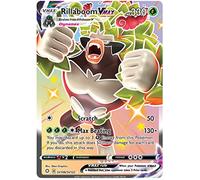 Rillaboom VMAX SV106/SV122 Shiny Rare Pokemon Card (Shining Fates) + 1x TitanCards® Toploader