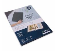 Rillstab Original Display Book (24 Transparent/Clear Pockets) | A3 Front Page Ring Binder Portfolio & Project Presentation Folder for Meetings & Conferences| Poly Clear Pocket Folder | Black | 99334