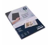 Rillstab Original Display Book (20 Transparent/Clear Pockets) | A4 Front Page Ring Binder Portfolio & Project Presentation Folder for Meetings & Conferences| Poly Clear Pocket Folder | Black | 99424