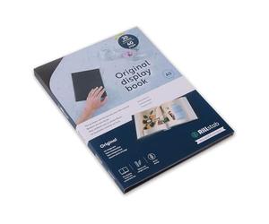 Rillstab A5 Presentation Display Book | 20 Clear Polypropylene Pockets (40 Views) | Rigid Grained Cover | Lies Flat | Slim Portfolio Folder for Office, Meetings & Art | Black | RI99524