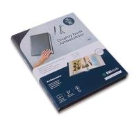 Rillstab Presentation Book A4 Black Faux Leather Display Book with 10 Sleeves Portfolio Folder for Presentations Conferences and Projects