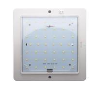 Riloer 12V 9W Car LED Interior Roof Light, White Lighting Ultra Thin Spot Light Square Reading Lamp, Universal for Vans Trailers Caravans Lorries Car Boots