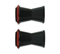 Riloer 1Set Motorcycle Handlebar Clamp Mount Bushings, Compatible with KXF, CRF, YZF, RM, Dirt, Pit, Off-road, Bikes, Motorbikes, Black/Red