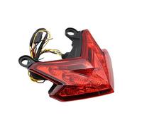 Riloer 1x Motorcycle LED Taillight, Driving Light/Brake Light/Turning Light Compatible with KA-WASA-KI Z800 2013-2016, Z125 2016-2021, ZX-6R 2013-2017, Red Shell