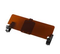 Riloer 29.5x9.5cm Acrylic Car Universal Transparent Anti-Glare Sun Visor, Thicken Car Driver Side Eye Protection Sun Blocked Shade Inside Reduce Temperature Sunshade Visor, Brown