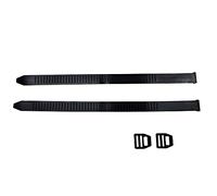 Riloer 2pcs 390mm Rubber Towing Mirror Replacement Straps with Cilps for Car SUV Trailer RV Truck, Universal Anti-slip Adjustable Tow Morrors Replace Straps, Black
