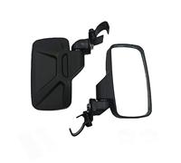 Riloer 2pcs Motorcycle Rear View Mirrors, PP UTV Rearview Mirrors Side Mirrors with Bracket, Oversize Lens Clear Rear View Mirrors Replacement, P-olaris R-anger