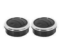 Riloer 2pcs Universal Knob Style Air Conditioning Vent Deflector Outlet Louvered Grille Air Outlet for RV Bus Yacht Boat