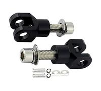 Riloer 2x Footrest Support Mount Clevis for Ha-rley Most Models Custom and OEM Footpegs, Black/Silver