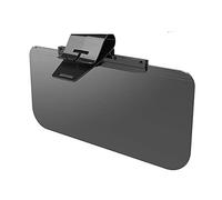 Riloer 34.5x16.5cm PC Car Sun Visor Universal Compatible with SUV Car Truck, 180-degree Adjustable Daytime/Night Eye Protection Anti-glare Car Driver Side Sun Shade Cover, Brown/Black