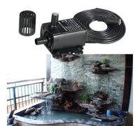 Riloer 400L/H Ultra Quiet 830mA DC 12V Submersible Pool Water Pump, 100% Waterproof Water Pump Universal for Fountain Water Dispenser Car Cycle System for Outdoor Garden (QR50H 400L/H 10W)
