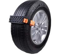 Riloer Adjustable Anti-Skid Car Snow Chain - Emergency Tire Chains for Universal Vehicle/Passenger Cars/Pickups/SUVs,2PCS