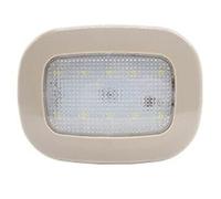 Riloer Car Ceiling Roof Lights, USB Rechargeable Magnetic Dome Light, Universal Interior Reading Light with 10 LEDs for Cars Trucks Trailers Boats Vans Caravans Motorhomes, Beige Cover + White Light