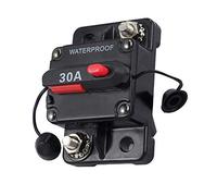 Riloer Car Circuit Breaker, 12V Waterproof Circuit Breaker Fuse with Manual Reset Switch for Auto Car Marine Boat, 30A