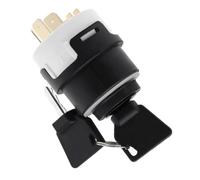 Riloer Car Ignition Lock Housing Cylinder Switch with 2 Keys Black and White Compatible with Case IH 1055 (55 Series) 701-45500 50711001