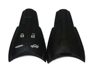Riloer Car Remote Smart Key 4 Buttons Fob Rubber Cover Shell for SAAB AERO 93 95 9-3 9-5