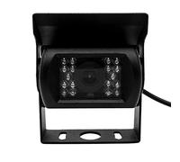Riloer Car Reversing Camera, 4 Pin HD Backup Camera, Waterproof Front View CCD Camera with 18 Infrared LEDs Night Vision for Truck, Trailer, Emergency Vehicle, Boat, Bus