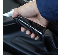 Riloer Central Handbrake Grips Cover, Car Grip Handle Lever Handbrake Cover compatible with BMW 1 2 3 4 Series E46 F90 E92 E60 E39 F30 F10 F20, ABS Material Carbon Fiber Look Car Accessories