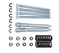 Riloer Door Hinge Pin and Bushing Repair Kit with Spring and Roller Pin Compatible with Chevy Chevrolet GMC Suburban C1500 C2500 C3500 K1500 K2500 K3500