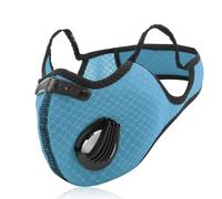 Riloer Dust Mask, Face Mask Dust Filter, Face Masks Reusable Anti-Pollution Dustproof Sports Masks Anti-Pollution, For Cycling Motorcycle Motorbike Bike, With Air Vents (Blue)