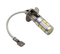 Riloer H3 Headlight Bulbs, 12V 2PCS LED Fog Light Bulbs/Vehicle DRL Daytime Running Lights, 6000K White Light