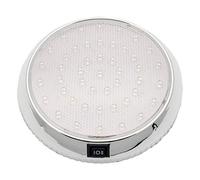 Riloer LED Ceiling Light, 12V Car Dome Interior Roof Lamp for Caravan Campervan Motorhome Boat Kitchen Living Room with 46 LED Lights, White