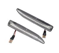 Riloer LED Fender Dynamic Side Marker Light Signal Lamps Compatible with BMW 7 Series E65 E66 E67 2001-2008 63137164757 63137164758 Clear Shell