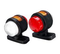 Riloer LED Marker Lights For 12V Side Trailer Indicators Universal Repeater SUV Truck Van Lorry Bus Boat 2pcs Compatible with 12-24 V DC Vehicles