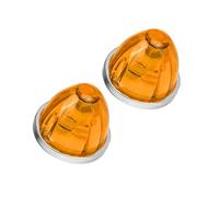 Riloer LED Trailer Side Marker Lights For Car Mods Accessories Watermelon Warning Lamp Compatible with 12V-24V DC Vehicle Constant Amber Light 2pcs
